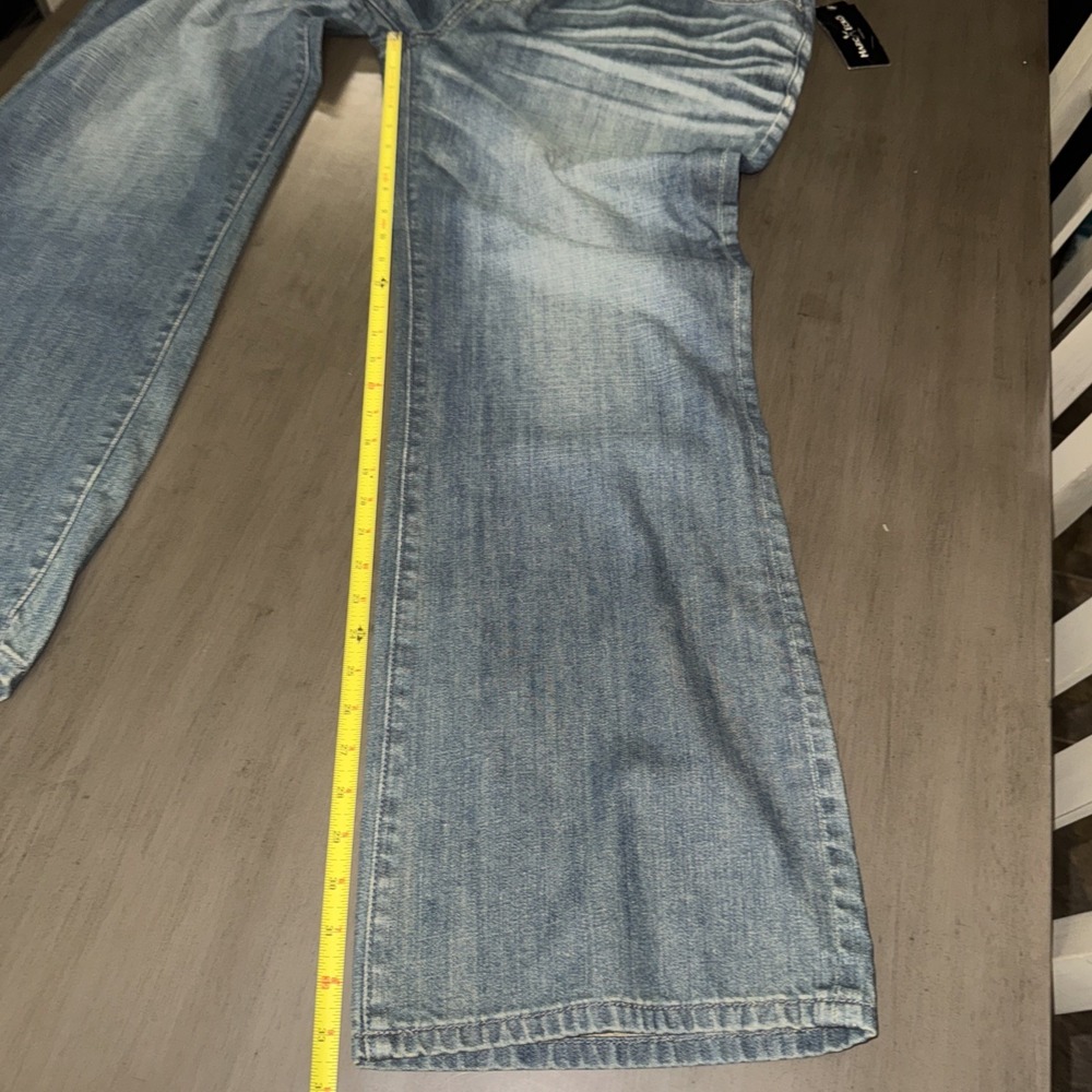 Marc Ecko Cut and Sew Boot Cut Jeans Mens Size 42x34 Blue Denim Mid Rise NWT - Picture 10 of 16